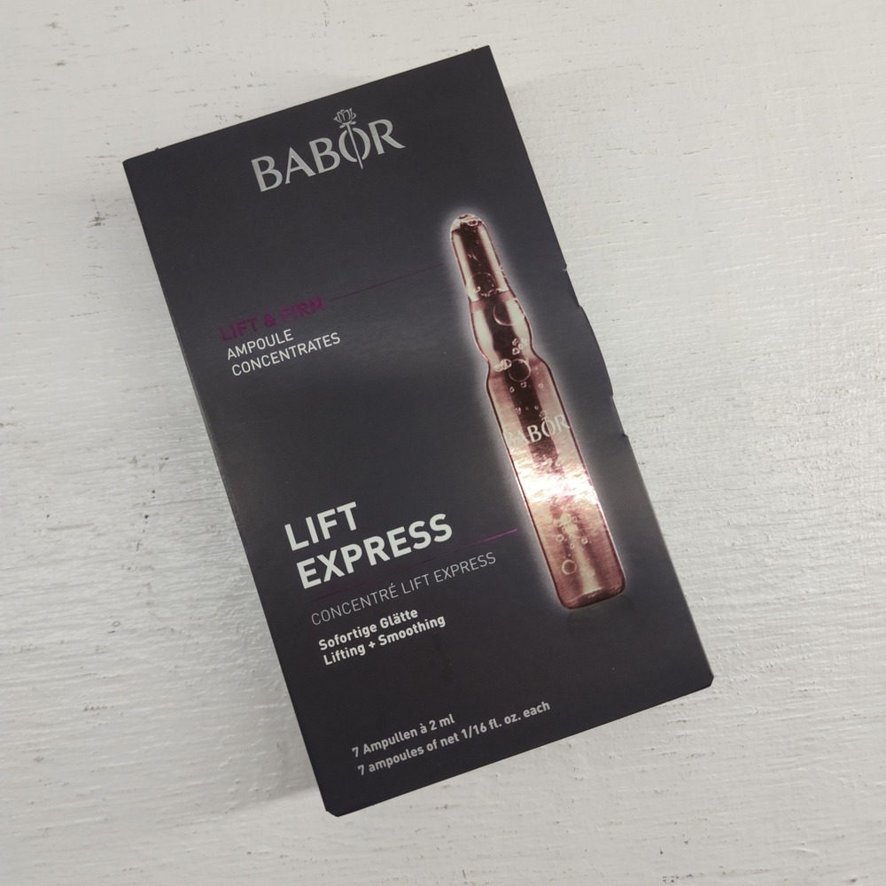 Babor Lift Express Ampoule Concentrates 7 x 2ml Lifting Smoothing Serum Womens